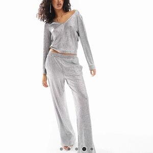Women's Silver Lounge Set